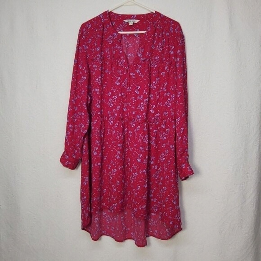 The Pioneer Woman Raspberry Floral Print Top